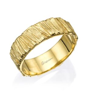 טבעת נישואין קווי זהב